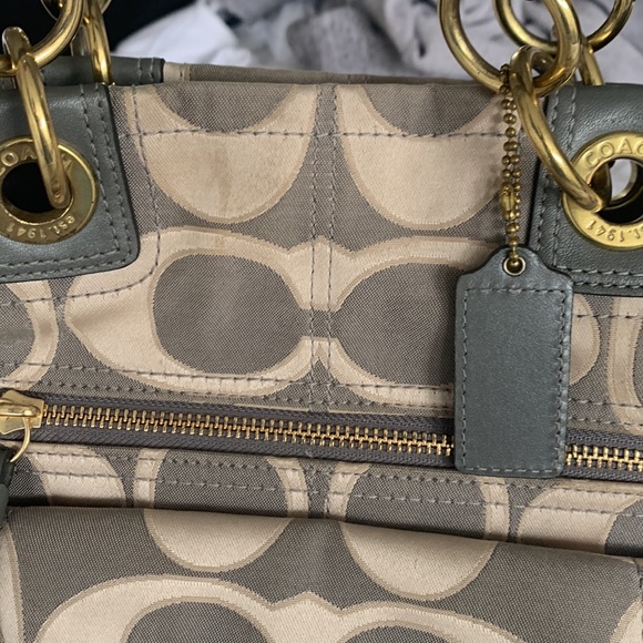 Authentic monogram Coach Purse - Picture 12 of 15